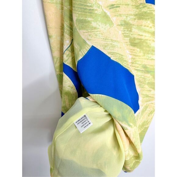 Olivaceous Dress Womens Size Medium Halter Neck Green/Blue Mini - Picture 11 of 12